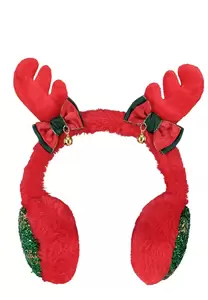 Ohrenschützer in Plüsch mit XMAS-De
