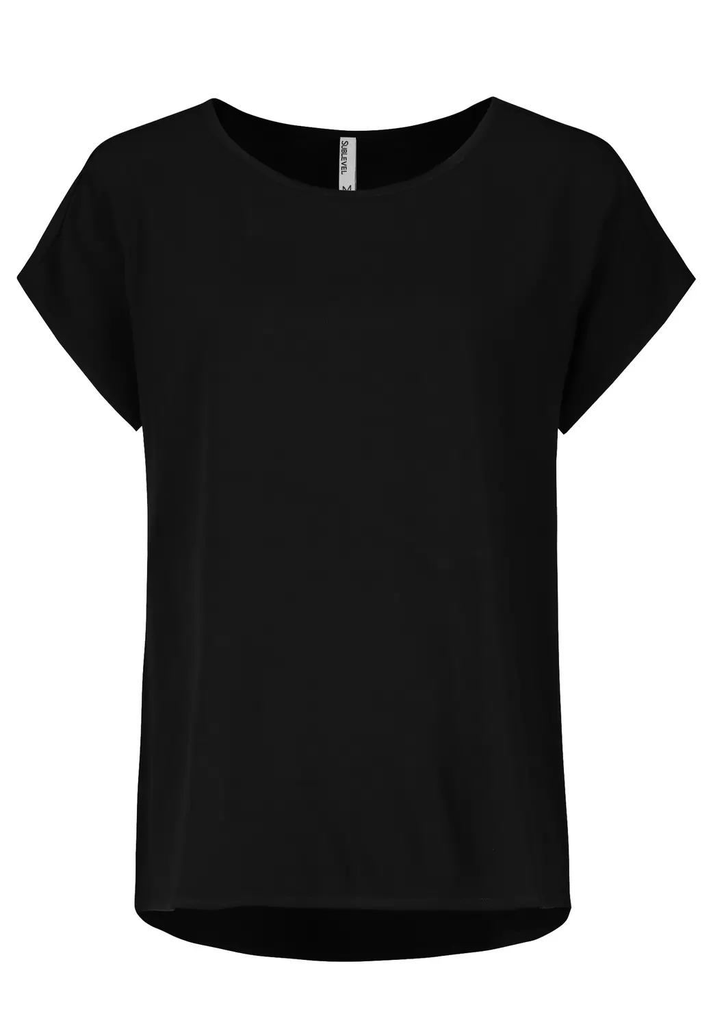 DOB Bluse, Rundhals mit Piping, übe female