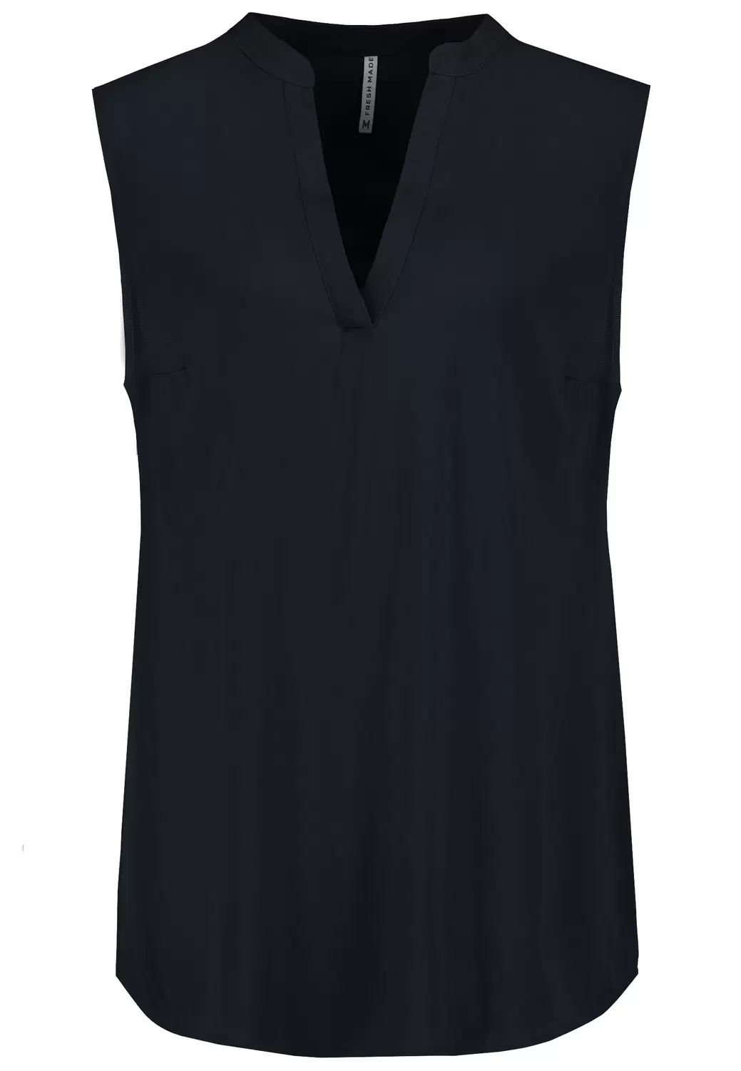 DOB Bluse, ohne Ärmel, Rundhals mit female