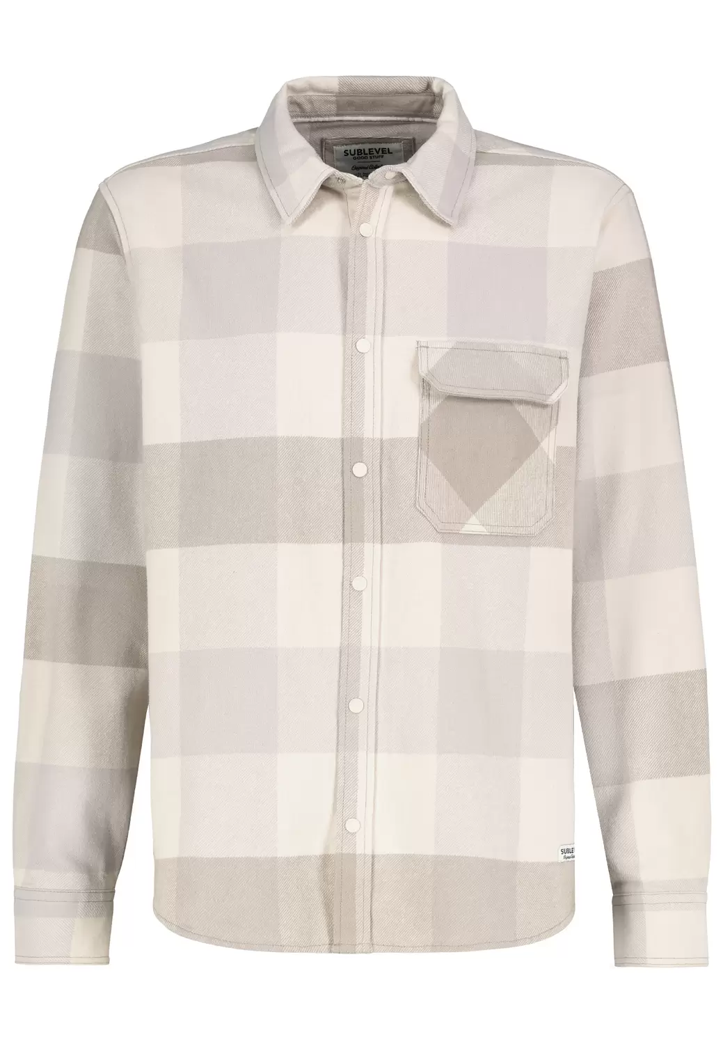 HAKA brushed twill Hemdjacke mit Br