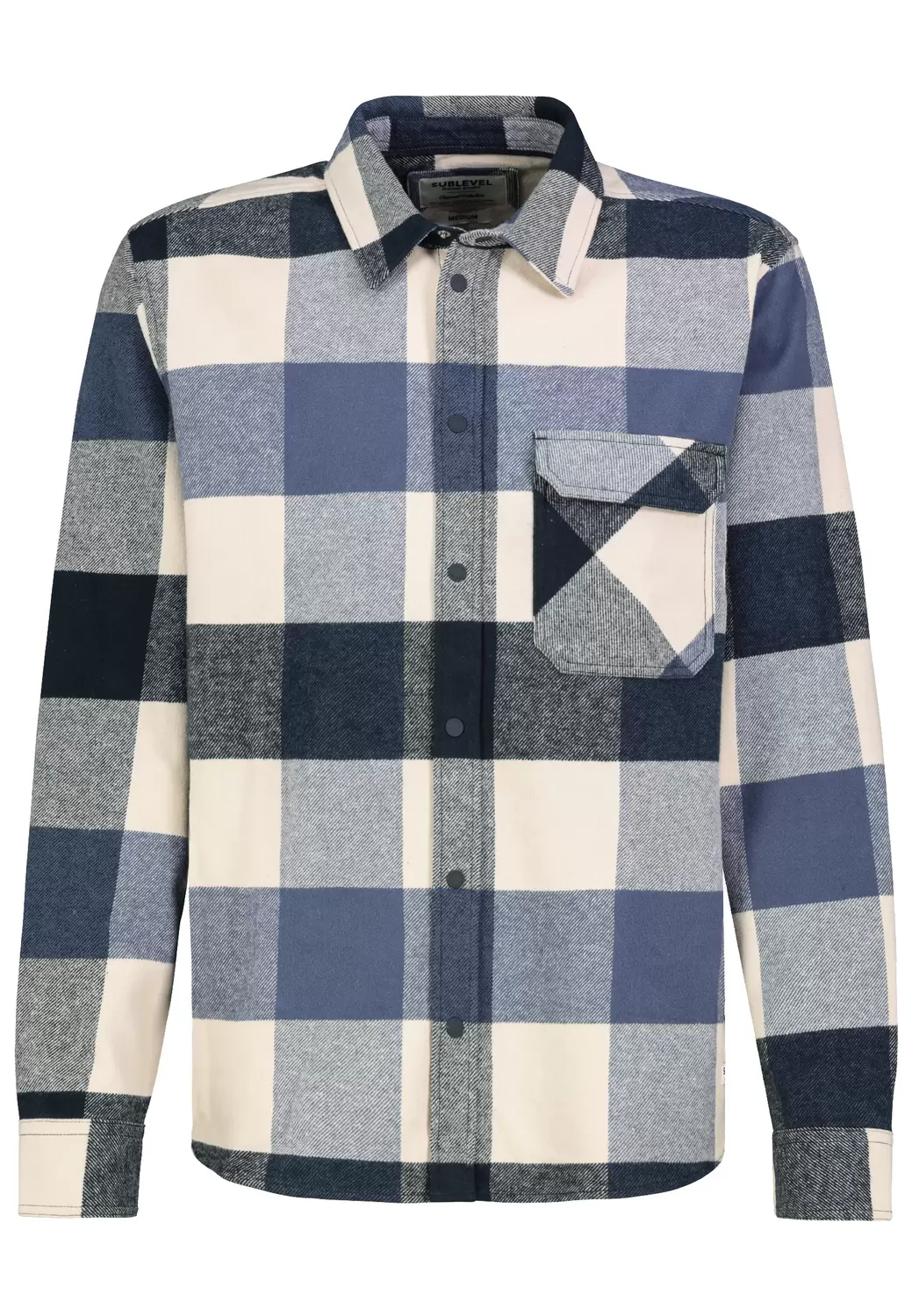 HAKA brushed twill Hemdjacke mit Br