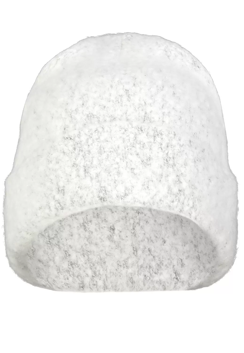 Damen Strickmütze mit Aufschlag, winter cream melange