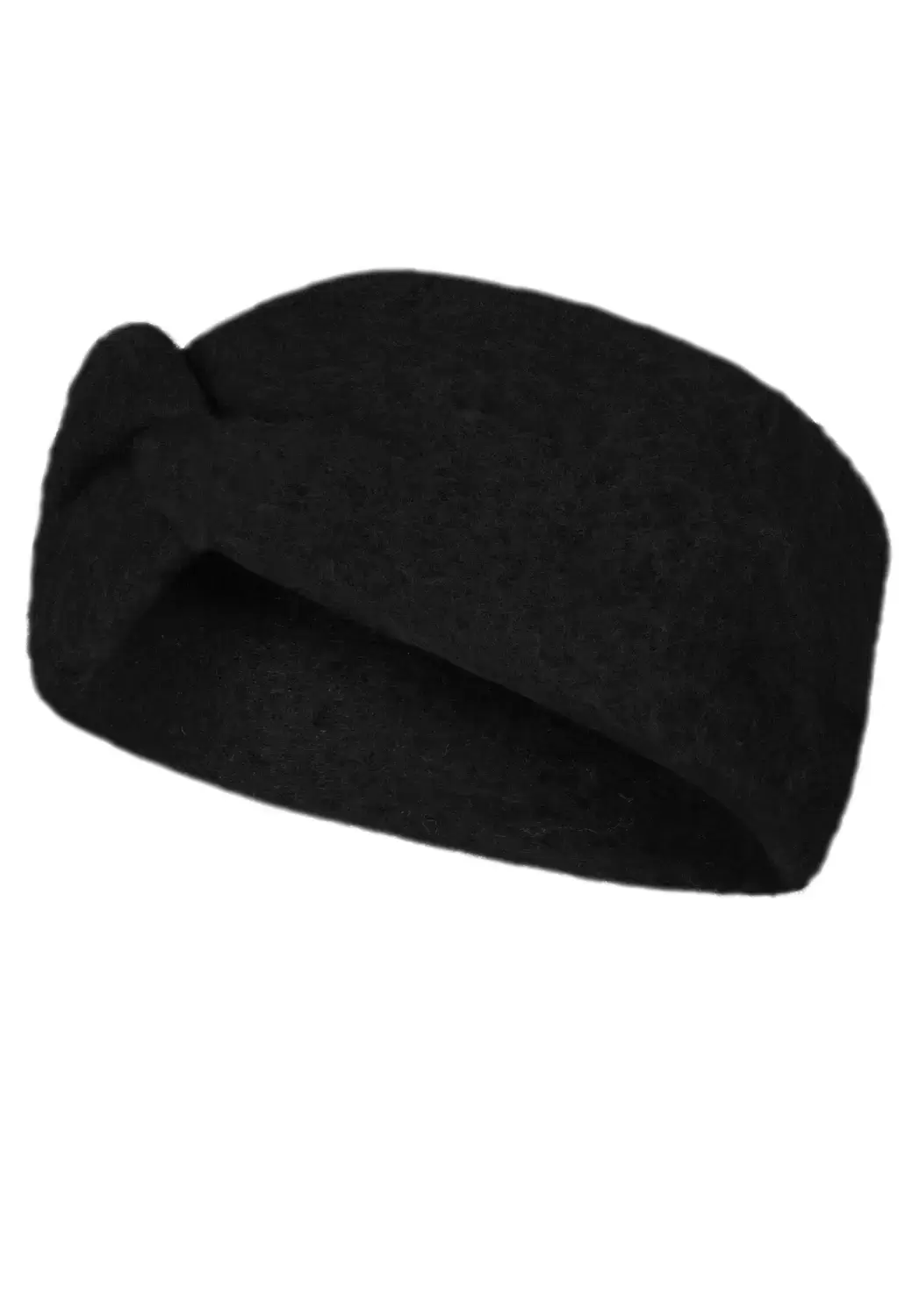 Damen Stirnband aus Strick mit Kno, black