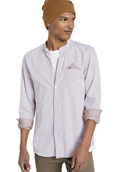 small patterned jacquard shirt - 24328/orange mini