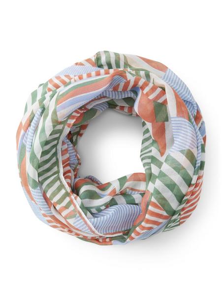 printed loop scarf - 24736/stripe patchwork