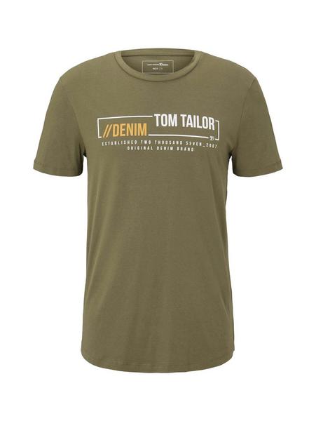 T-shirt with print - 11279/Dry Greyish Olive