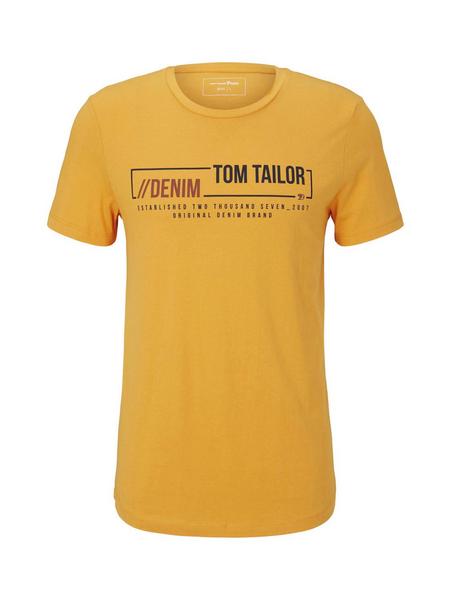 T-shirt with print - 23779/goldfish orange