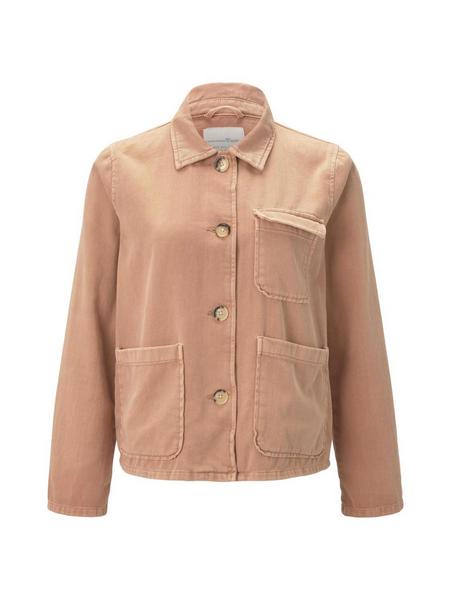 Twill utility jacket - 24597/washed coral