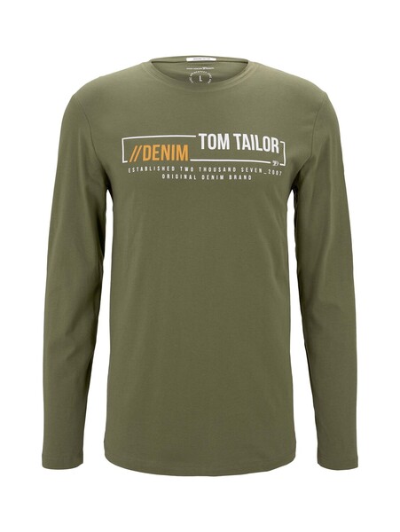 longsleeve with chest print - 11279/Dry Greyish Ol