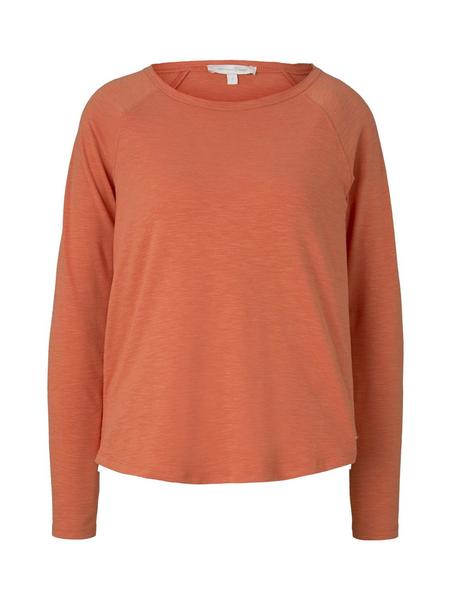 structured raglan tee - 23932/burnt coral