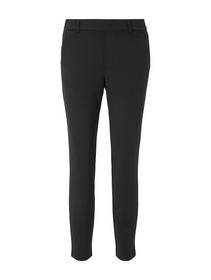 Constructed knitted pants - 14482/deep black