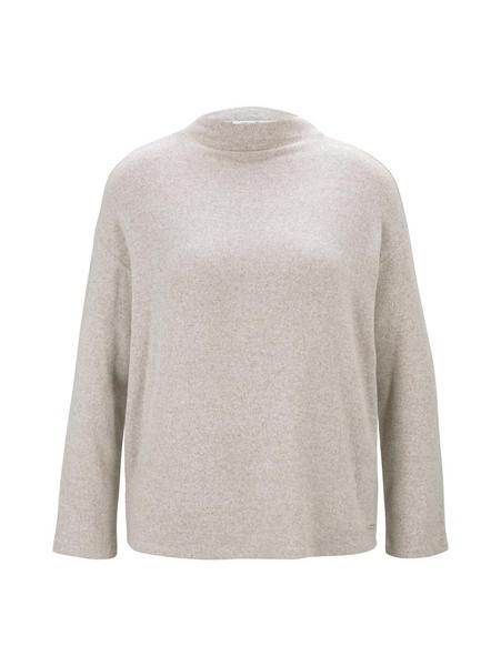 boxy sweater - 24540/cozy beige melange