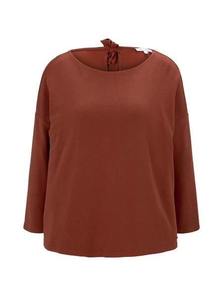 structured tee - 13053/Rust Orange