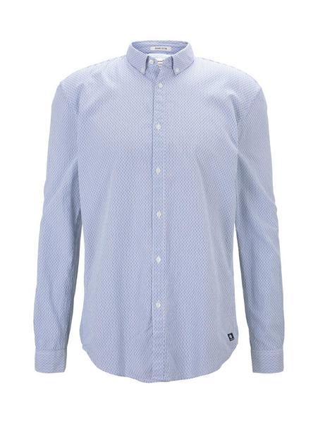 patterned shirt - 24954/light blue white dobby st