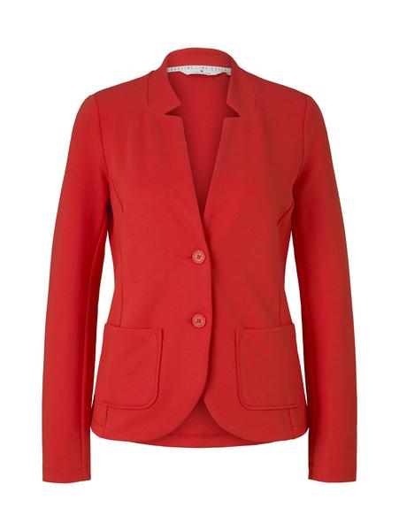 colored ottoman blazer - 11025/Strong Red