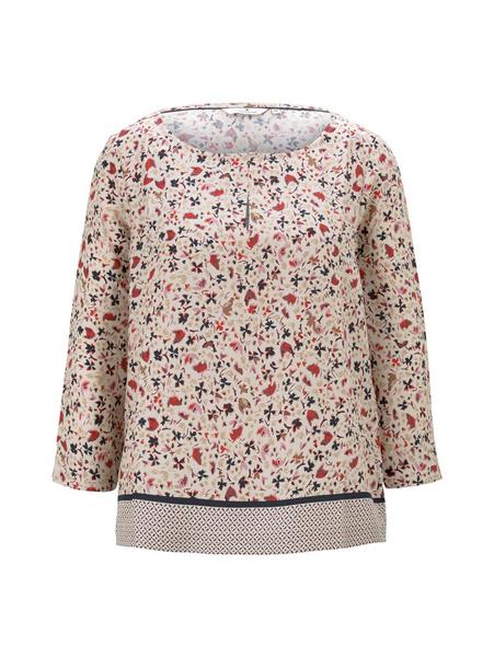 blouse print mix - 25046/beige flower design