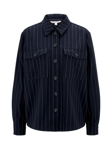 cozy striped shirt - 25301/navy pinstripe