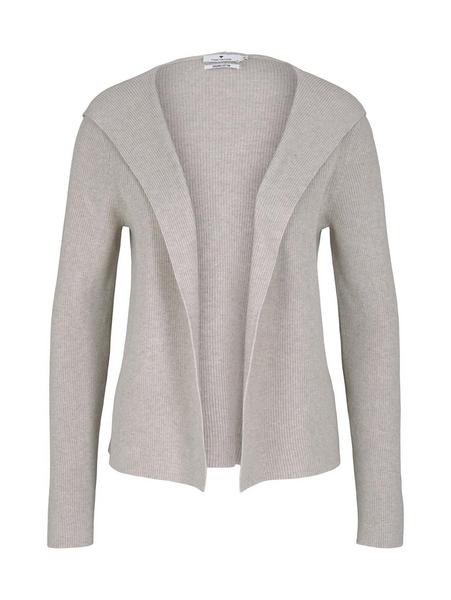 cotton rib hoody - 26407/beige alfalfa melange