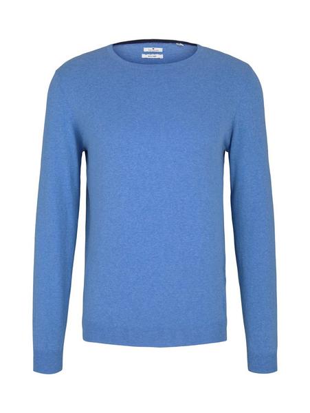 modern basic sweater - 26178/bright ibiza blue