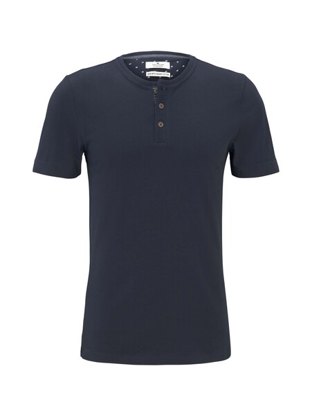 soft henley with smart details - 10302/Dark Blue