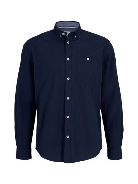 regular organic casual dobby - 10302/Dark Blue