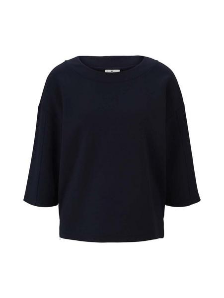 Sweatshirt boat neck - 10668/Sky Captain Blue