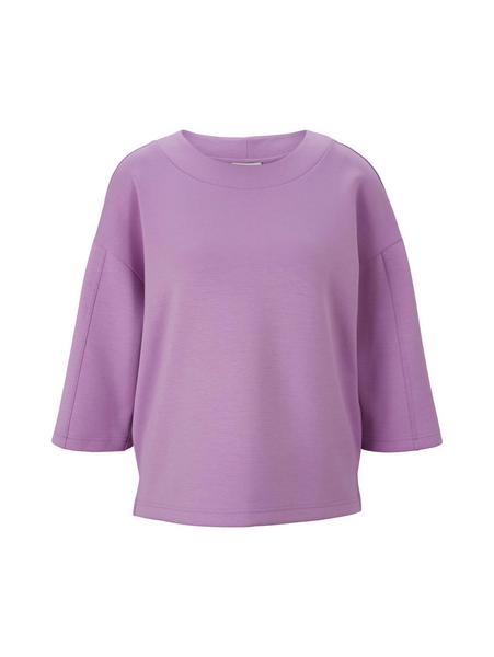 Sweatshirt boat neck - 26321/heather lilac