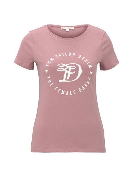 basic jersey print tee - 25901/cozy rose