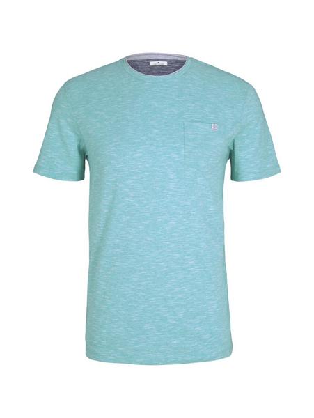 fineliner t-shirt with pocket - 26541/dusty aqua w