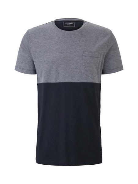 cutline T-shirt w. structure - 10668/Sky Captain B