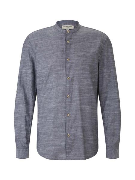 striped shirt with roll up - 15273/Navy Chambray