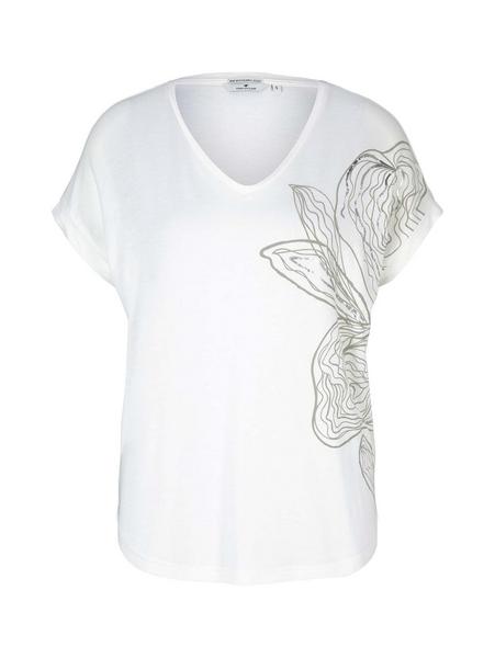 T-shirt v-neck with artwork