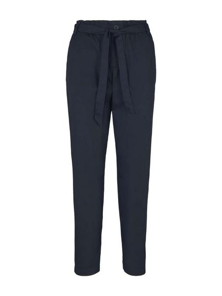 Paperbag Tapered Soft Pants - 10668/Sky Captain Bl