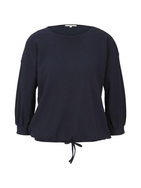 waffle optic tee with buttons - 10668/Sky Captain