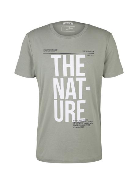 T-shirt with print - 10767/Greyish Shadow Olive