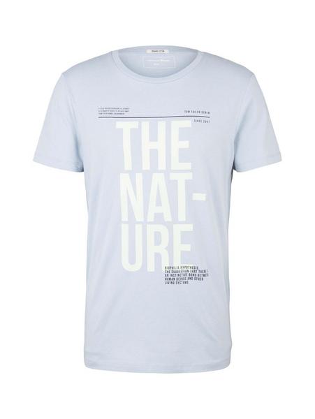 T-shirt with print - 15159/Foggy Blue