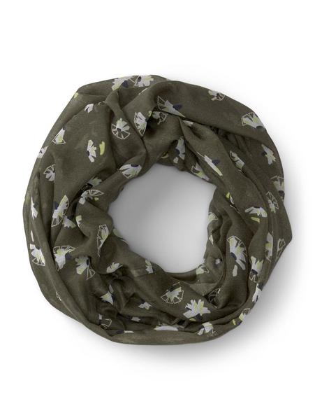 printed loop - 27428/khaki floral design