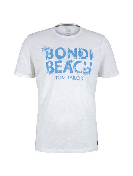 t-shirt with summer print - 10332/Off White
