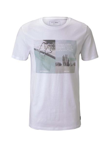 T-shirt w. fotoprint - 20000/White