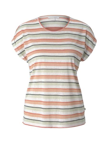 relaxed basic tee - 27146/multicolor stripe