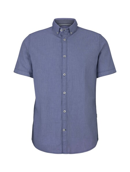 fitted dobby shirt - 16340/after dark blue