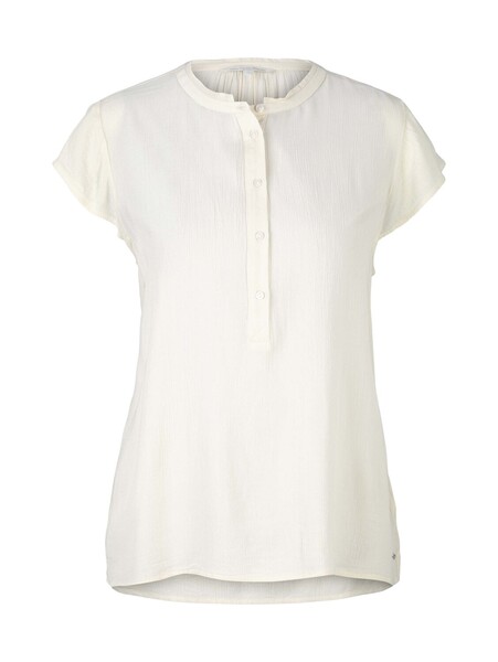 easy tunic with neck detail - 22515/soft creme bei