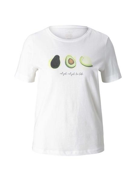 T-shirt with artwork - 10330/Dove White