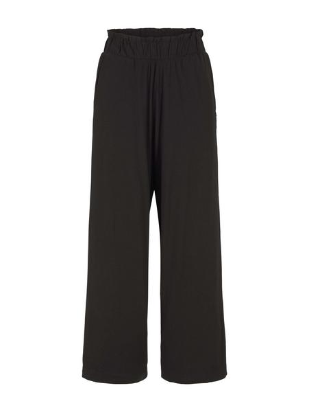 paperbag culotte with pockets - 14482/Deep Black