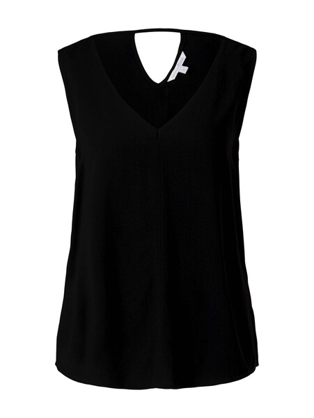 visose v-neck top - 14482/deep black