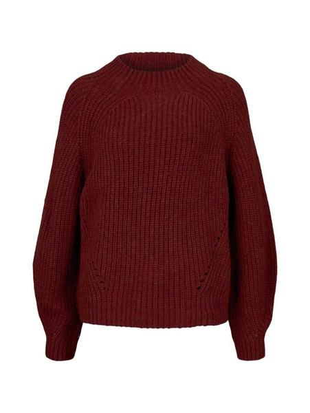 pullover turtleneck rip - 27470/dark maroon red