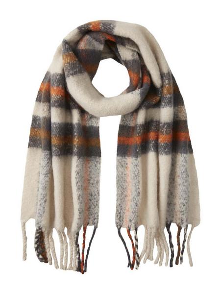 cosy brushed color block scarf