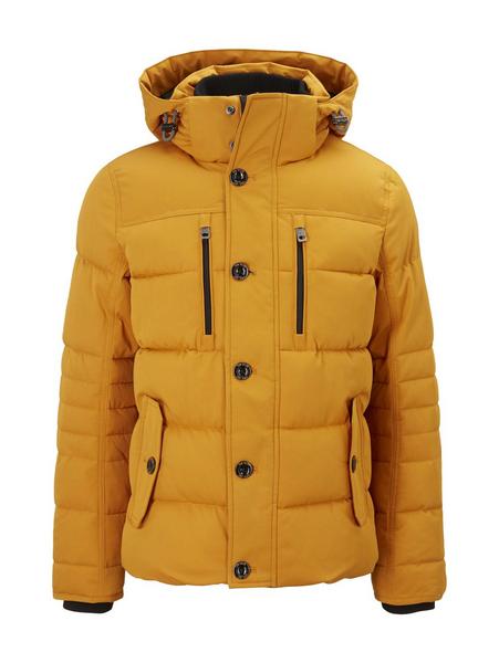 padded jacket with hood - 10680/Flame Brown
