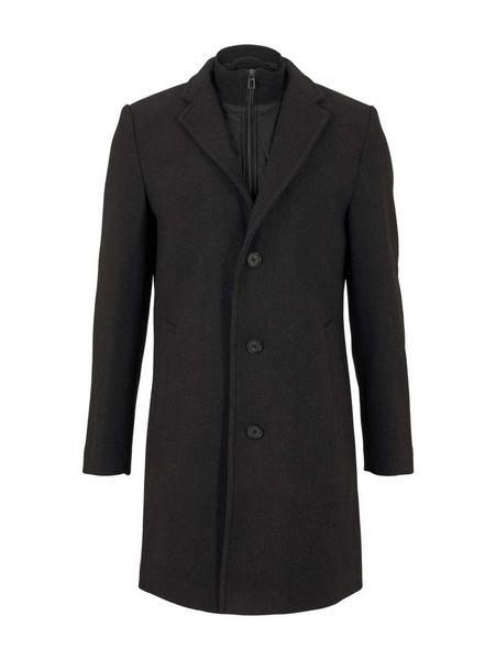 wool coat with insert