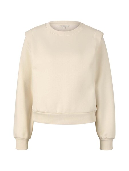 sweat with pleat - 22515/soft creme beige